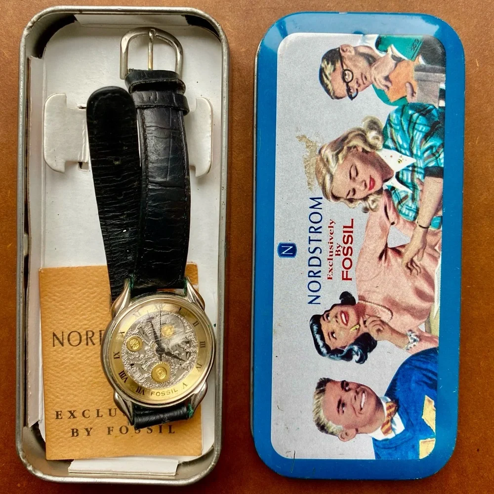 1995 FOSSIK SKELETON WATCH SK-5076